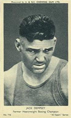 1954 A and BC Chewing Gum 116 Jack Dempsey